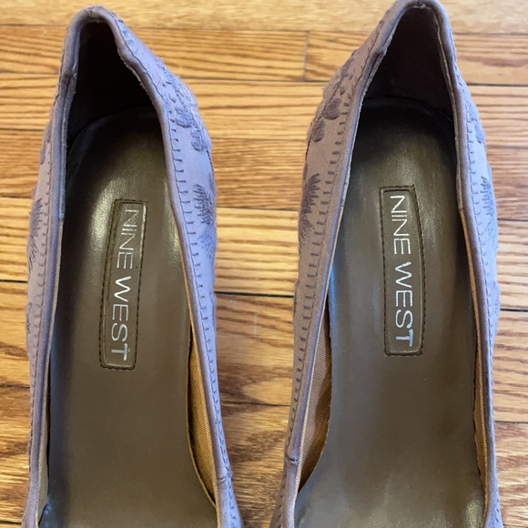 Nine West First Dance Vintage Pumps Satin Heels - Picture 4 of 13